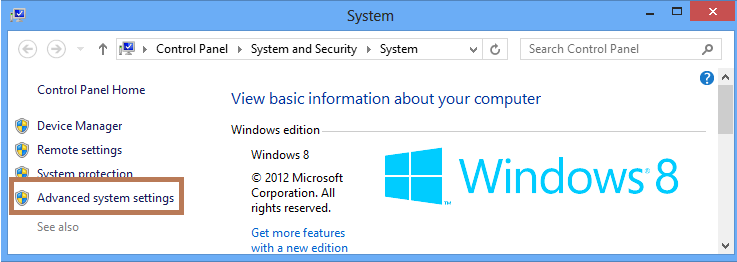Advanced system settings for Java PATH - prowessapps.com