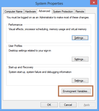 Set Environment Variables in Windows - prowessapps.com